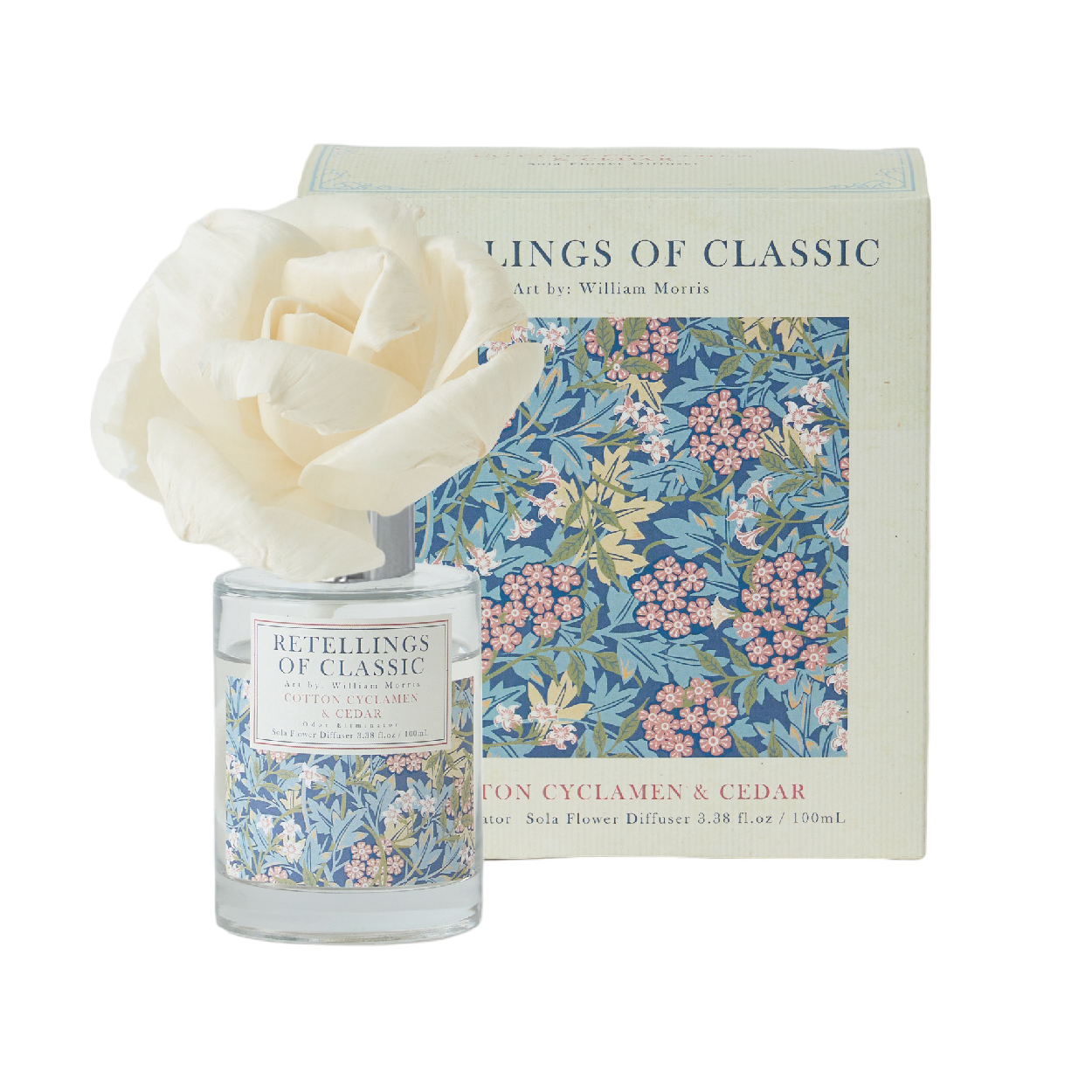 【ウィリアム・モリス】ソラフラワーディフューザー（コットン・シクラメン・シダーの香り）