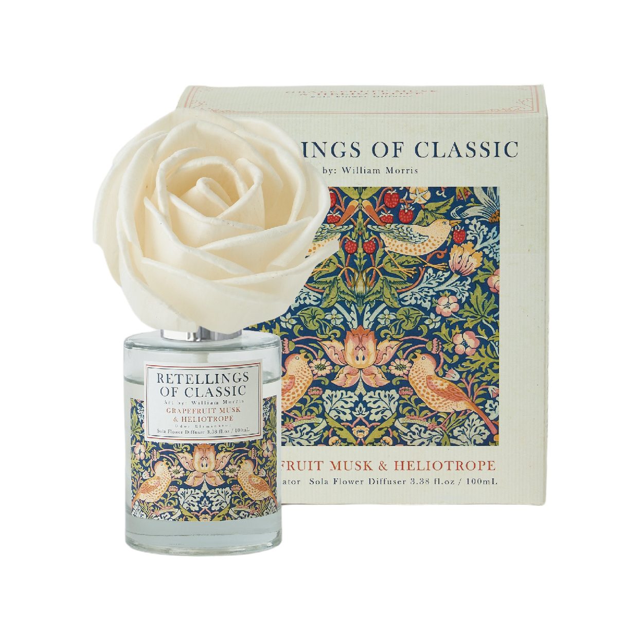【ウィリアム・モリス】ソラフラワーディフューザー（グレープフルーツ・ムスク・ヘリオトロープの香り）