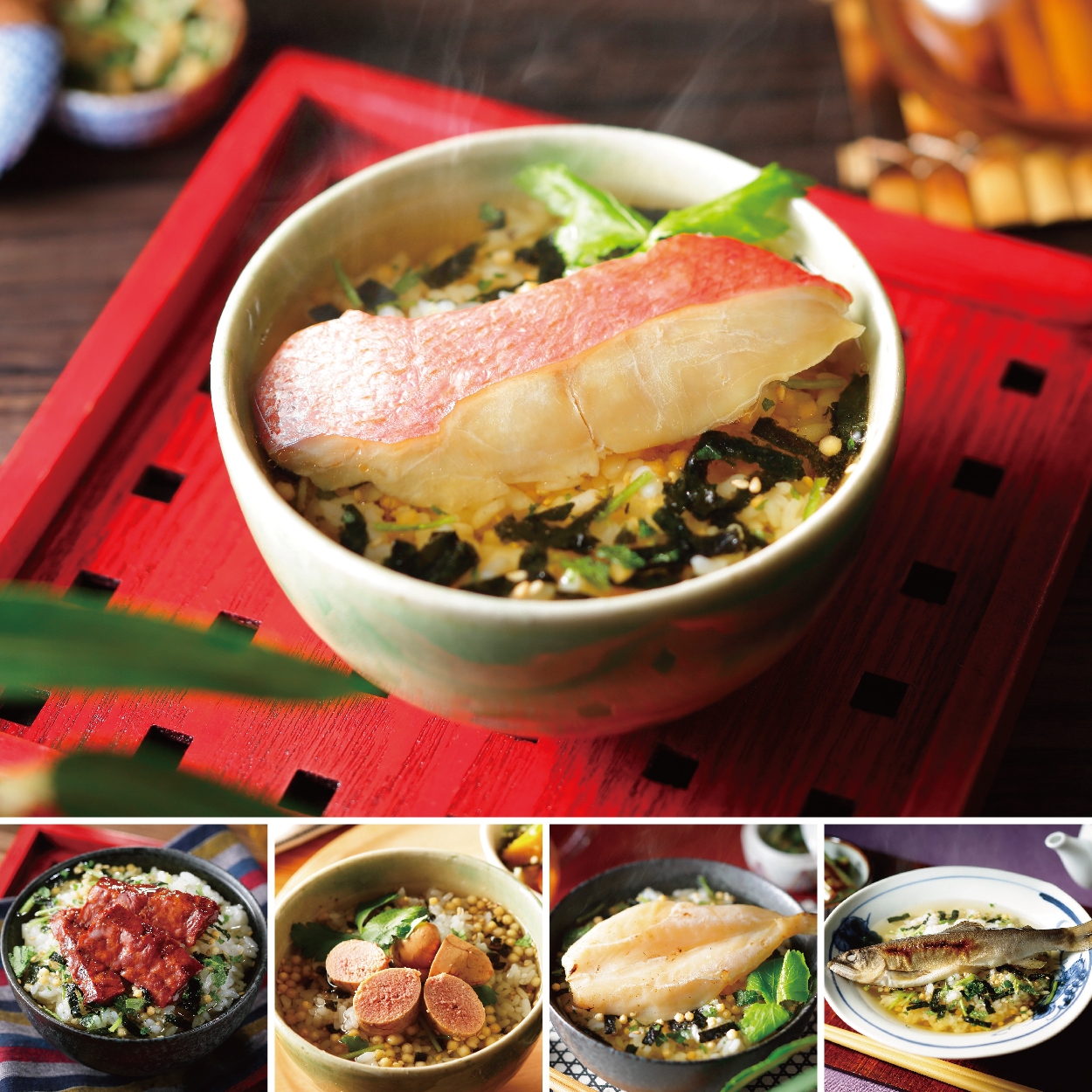 【TOKYO HIROYA】お茶漬け Naruhodo Chazuke 人気5種セット（金目鯛・厚切り牛タン・鱈子・炙り河豚・鮎）