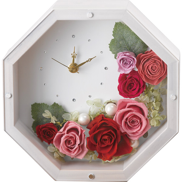 ＬＯＬＹ アンティークホワイト（プリザーブドフラワー）（お名入れ）イエロー