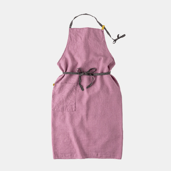 【Lino e Lina】フルエプロン マノン ローズプラリネ