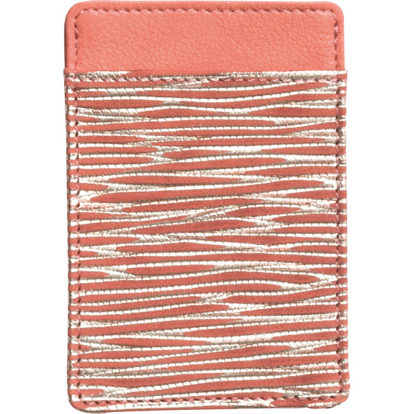 マデーラ　カードケースサーモンピンク