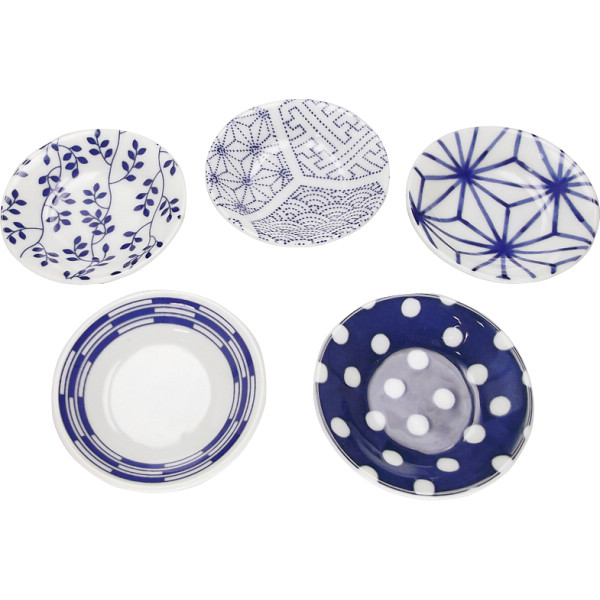 染小紋 小皿５枚揃