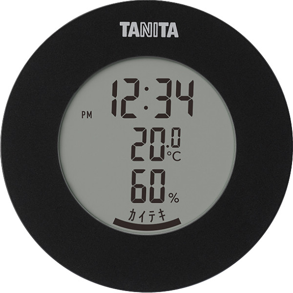 タニタ　デジタル温湿度計ブラック