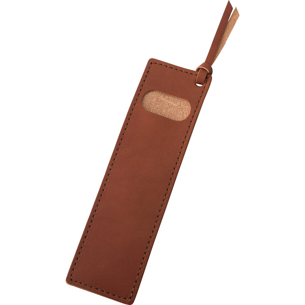 革工房いんのしま しおりにもなるペンケースブラウン