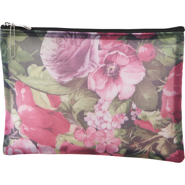 日本製オーガンジー抗菌ポーチピンク