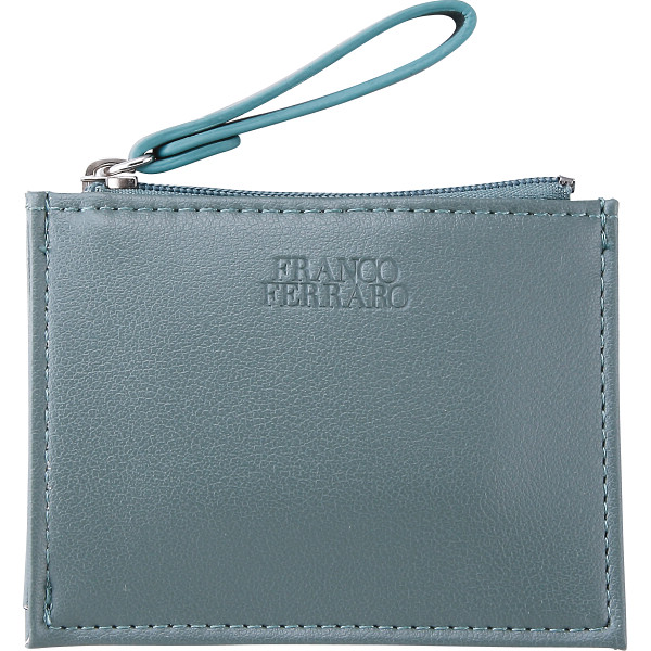 フランコフェラーロ キーリング付きコインパースブルー
