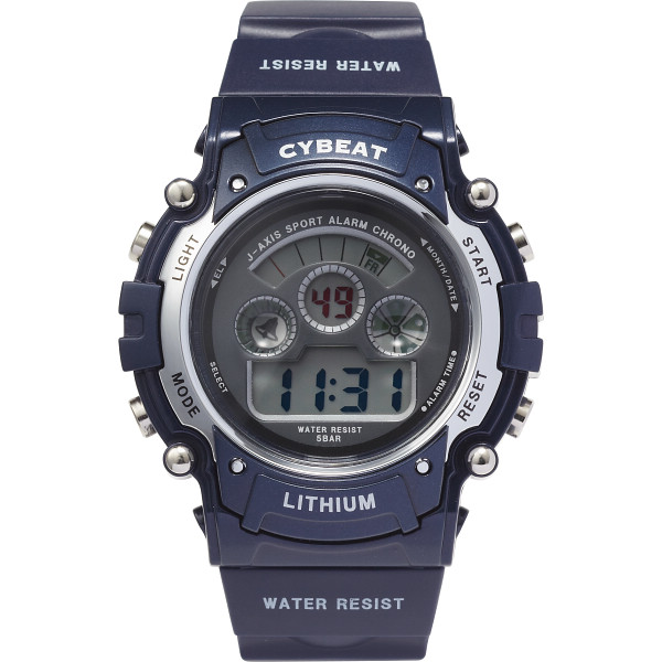 ５気圧防水デジタルＥＬバックライトウオッチブルー