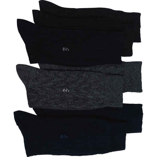 フットギア 紳士刺しゅう入ソックス５足セット