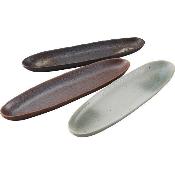 スリムなさんま皿３枚揃