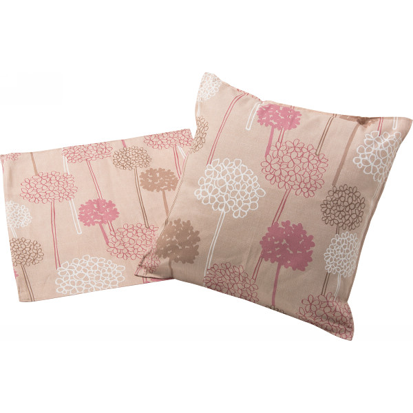 クッションカバー２枚セット ＜アリウム＞ピンク