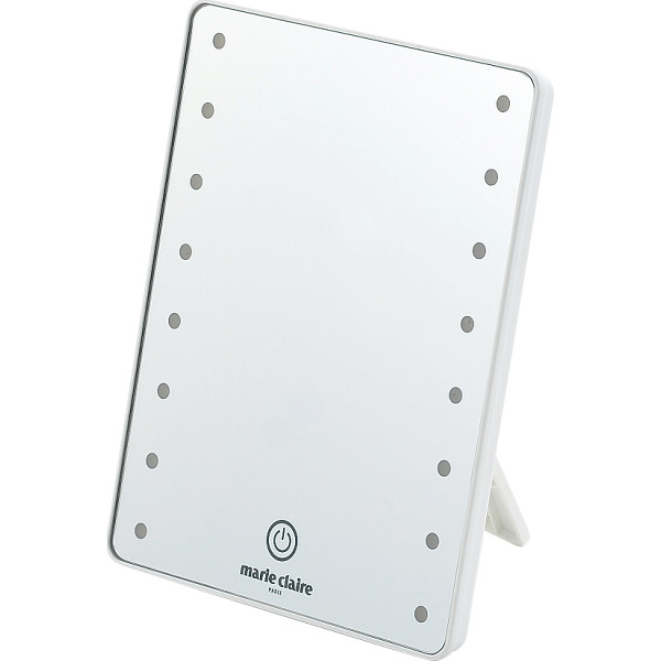 マリ・クレール ＬＥＤライト付卓上ミラー・スクエア