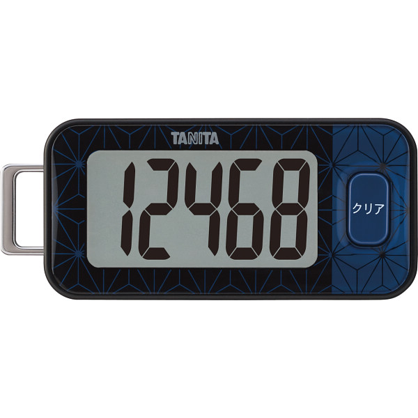 タニタ　３Ｄセンサー搭載歩数計ブルーブラック