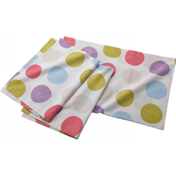 ピロケース３枚セット（おてだま）レッド