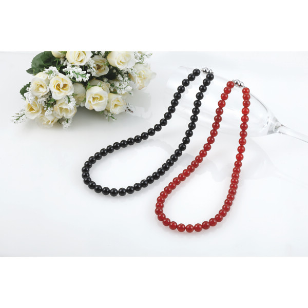 天然石のマグネットネックレスオニキス