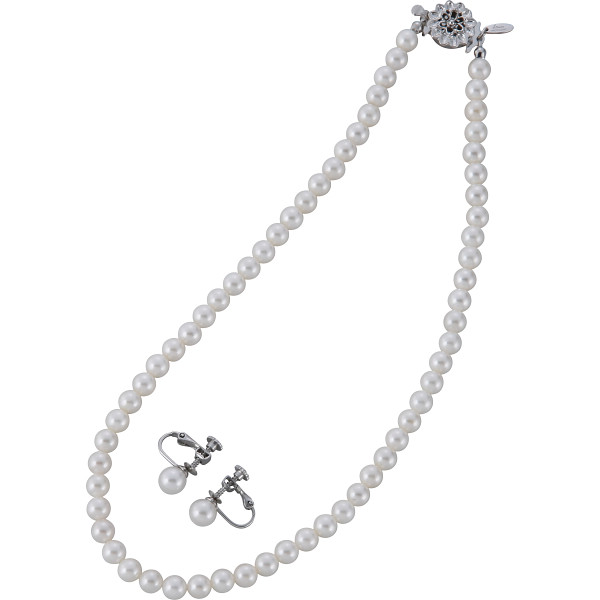 ドゥーナイスクラップ 泉州産貝パール２点セットホワイト