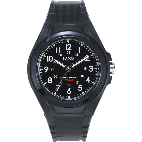 １０気圧防水ウオッチブラック