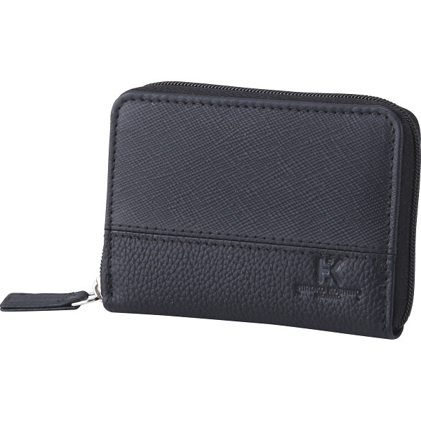 ヒロココシノ・オム ラウンドファスナー小銭入れクロ