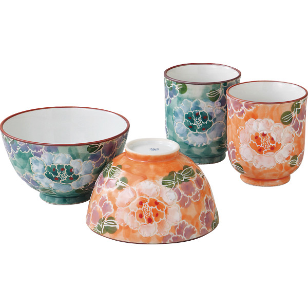 波佐見焼 彩牡丹 睦揃