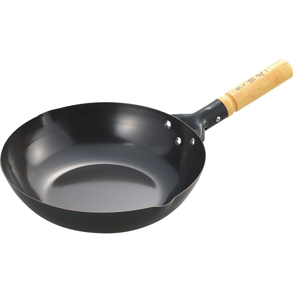 陳建一 木柄北京鍋（２８ｃｍ）