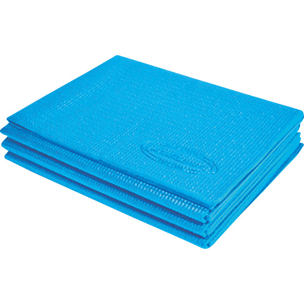 ラッキーウエスト 折りたたみヨガマットブルー