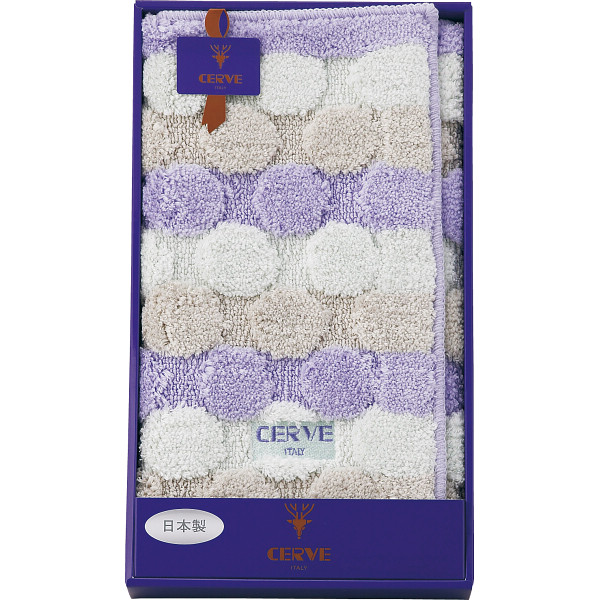 チェルベ ドットバスマットブル－