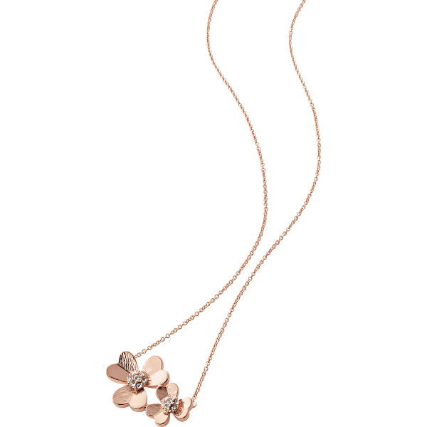 ミチコ ロンドン コシノ ダブルフラワーペンダント