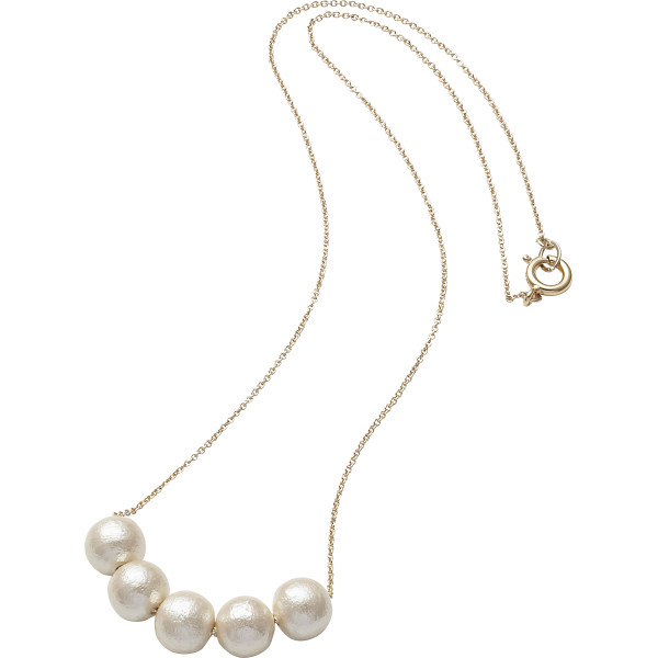 コットンパールネックレス