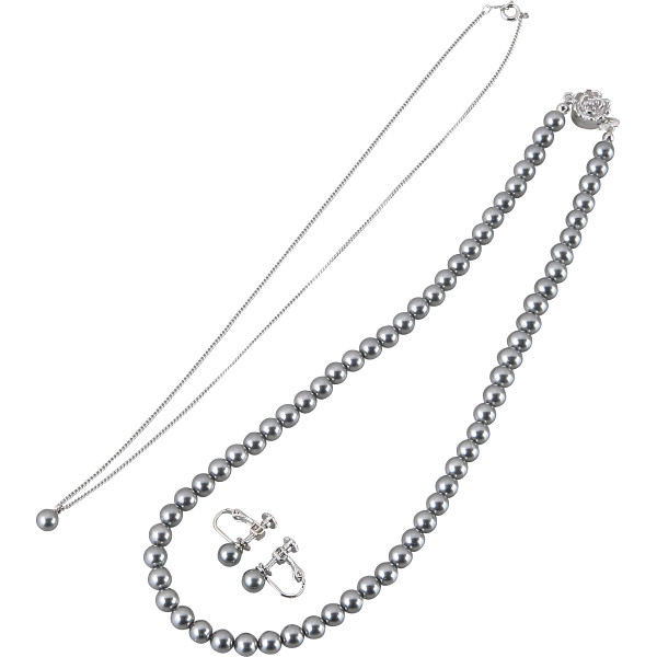 アトリエエトラ 貝パールセットグレー