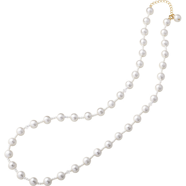 アトリエエトラ コットンパールネックレスホワイト