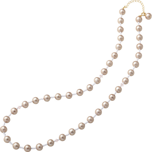 アトリエエトラ コットンパールネックレスブラウン