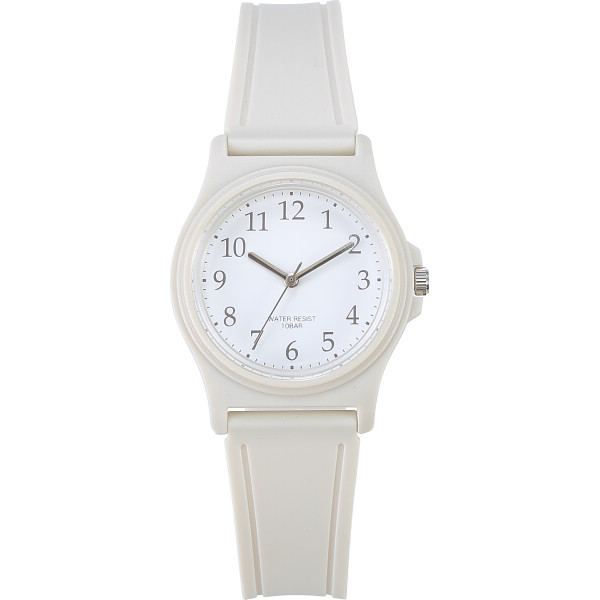 １０気圧防水リストウオッチベージュ