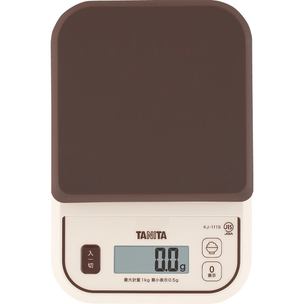 タニタ デジタルクッキングスケールブラウン