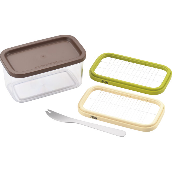 保存ができるバターカッター４５０ｇ ナイフ付き