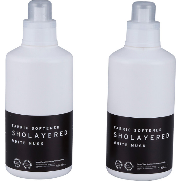 レイヤードフレグランス 柔軟剤 ２個セットホワイトムスク