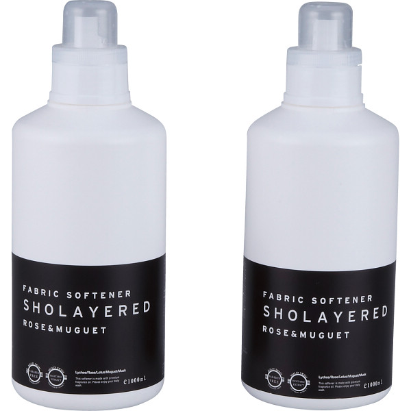 レイヤードフレグランス 柔軟剤 ２個セットローズ＆ミュゲ