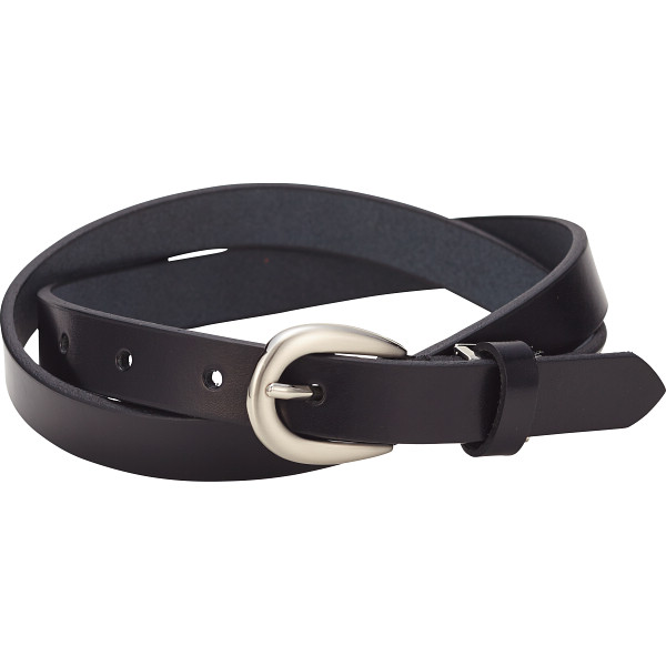 革工房いんのしま レディースベルトブラック