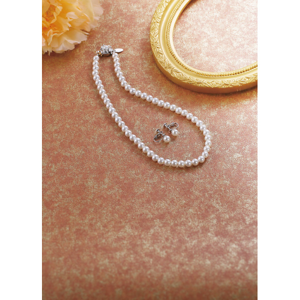 ユキコハナイ　パール２点セットホワイト