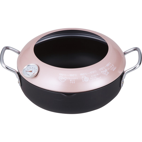 ラテラッテ 温度計付天ぷら鍋（２４ｃｍ）