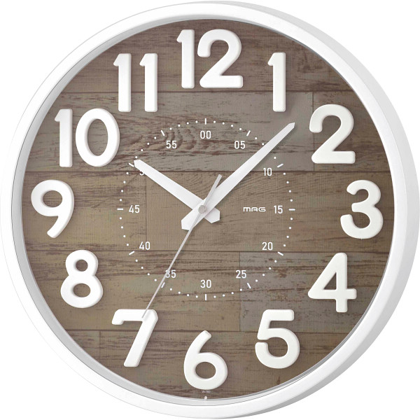 ＭＡＧ　インテリア掛時計クレープブラウン