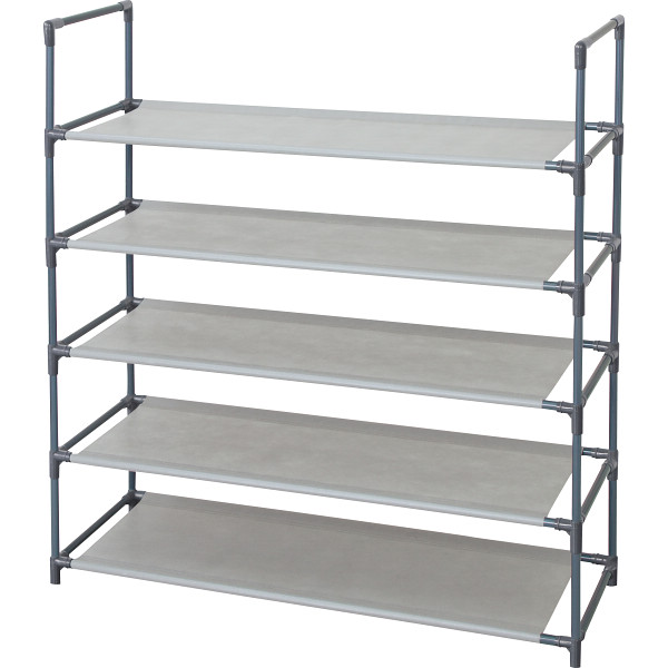 シューズ＆タオルラック ワイド５段