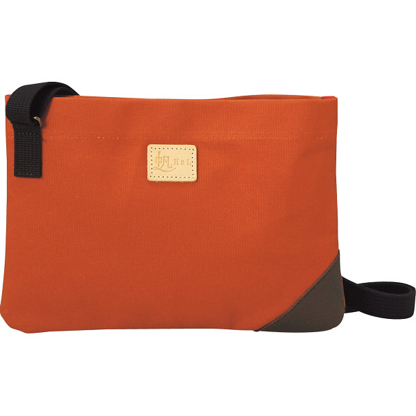 ＨａＬ 倉敷産帆布×姫路レザー サコッシュテラコッタ