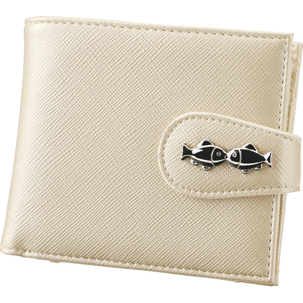 クリオブルー 二つ折財布ゴールド