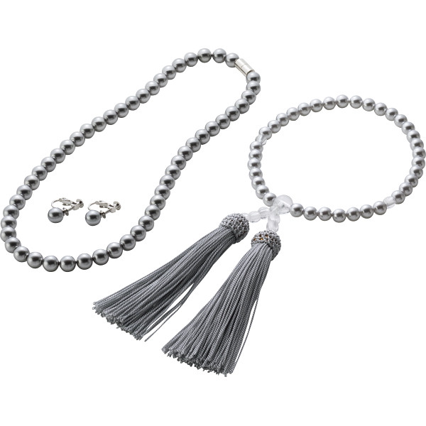 パールアイテム ３点セットグレー