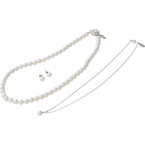 ユキコハナイ パール ３点セット（ピアス）