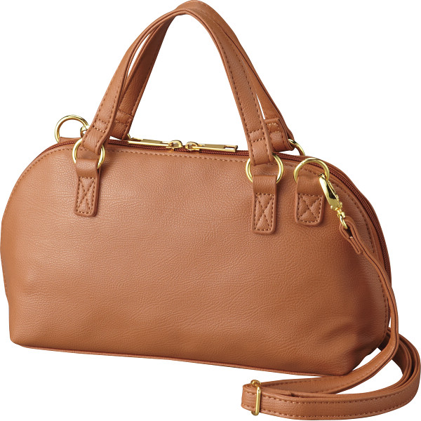 ２ウェイミニボストンバッグキャメル