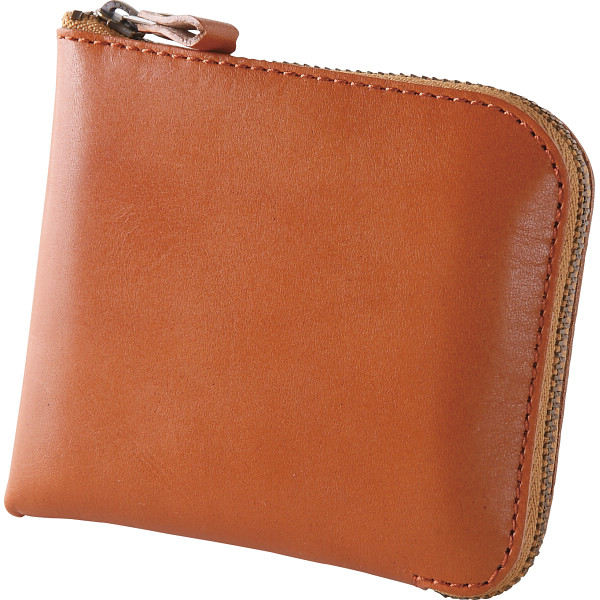 ｍ，ｉ，ｕ，ｏ．ｊ ヌメ革 財布（メンズ）キャメル