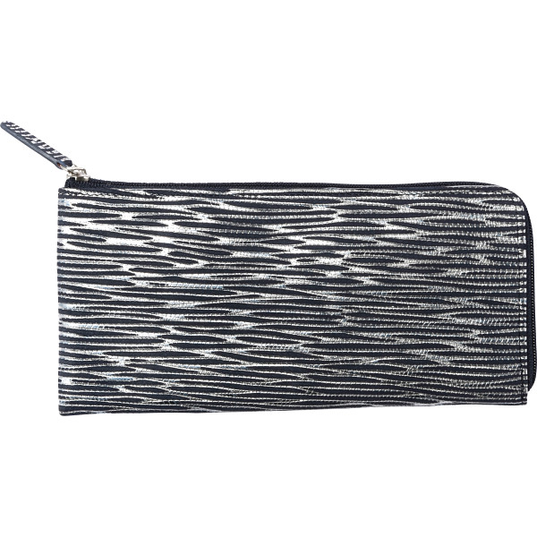 マデーラ Ｌ字ファスナー長財布ネイビー