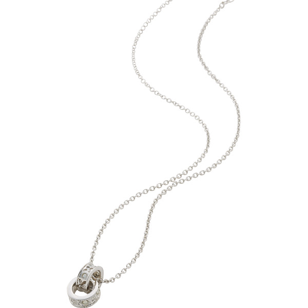 ジョルジュ・レッシュ ダブルリングネックレスシルバー