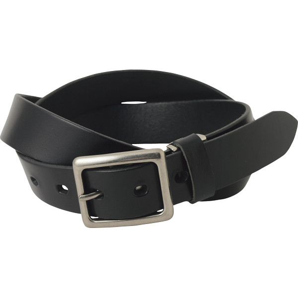 ｍ，ｉ，ｕ，ｏ．ｊ 栃木レザー ヌメ革 ベルトブラック